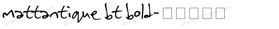 MattAntique BT Bold字体转换